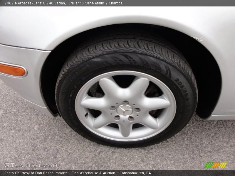 Brilliant Silver Metallic / Charcoal 2002 Mercedes-Benz C 240 Sedan