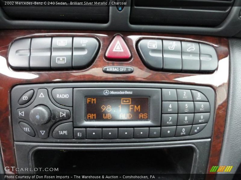 Brilliant Silver Metallic / Charcoal 2002 Mercedes-Benz C 240 Sedan