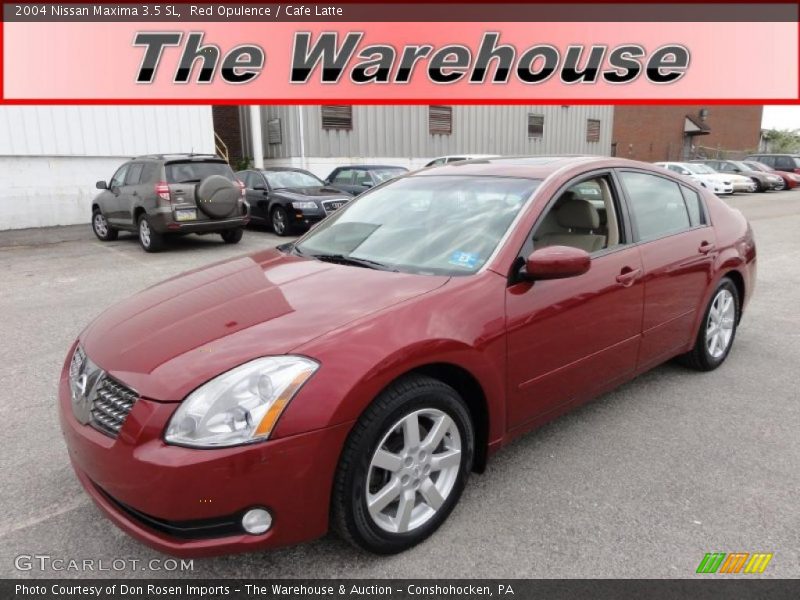 Red Opulence / Cafe Latte 2004 Nissan Maxima 3.5 SL