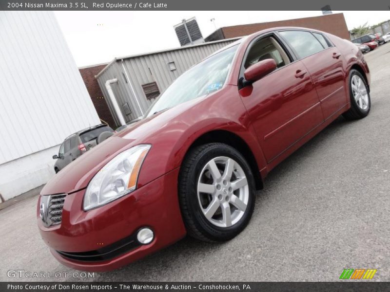 Red Opulence / Cafe Latte 2004 Nissan Maxima 3.5 SL