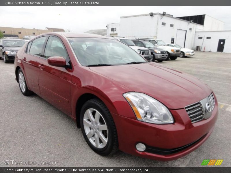 Red Opulence / Cafe Latte 2004 Nissan Maxima 3.5 SL