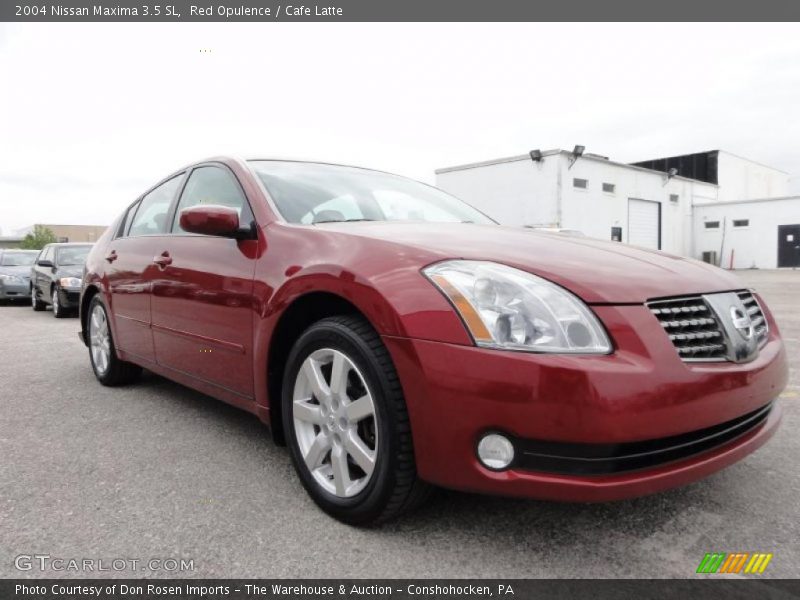 Red Opulence / Cafe Latte 2004 Nissan Maxima 3.5 SL