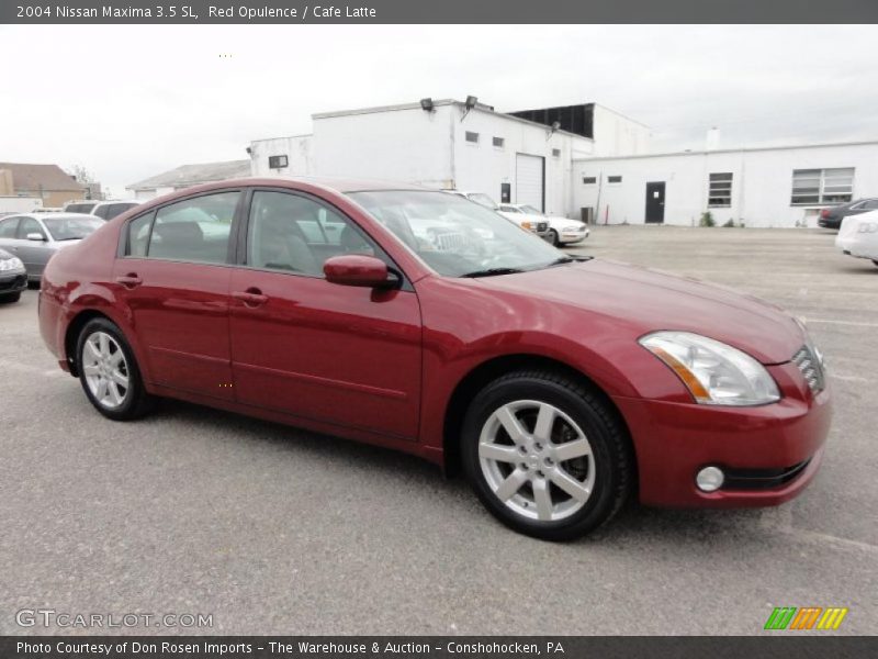 Red Opulence / Cafe Latte 2004 Nissan Maxima 3.5 SL