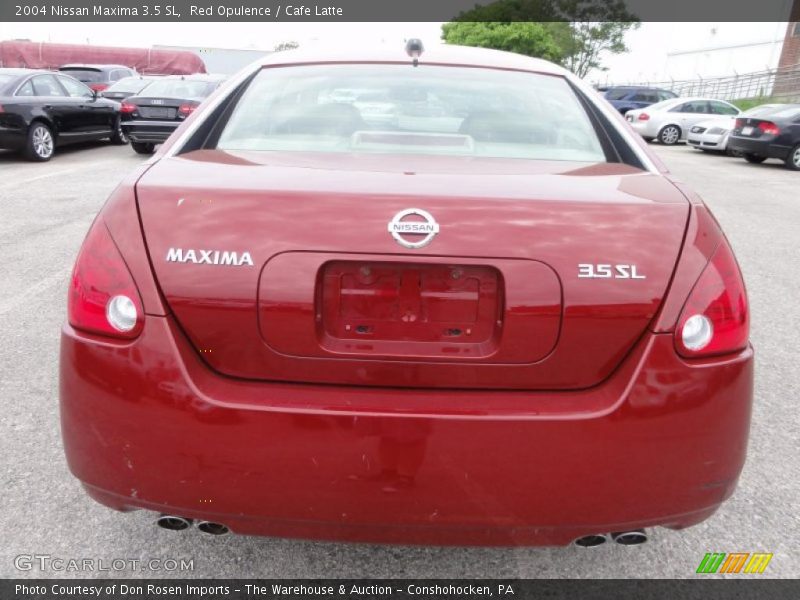 Red Opulence / Cafe Latte 2004 Nissan Maxima 3.5 SL