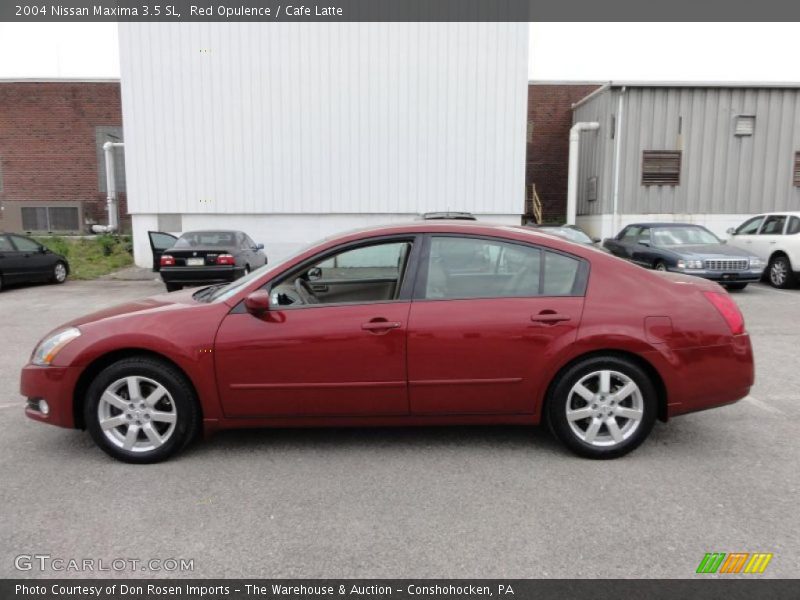 Red Opulence / Cafe Latte 2004 Nissan Maxima 3.5 SL