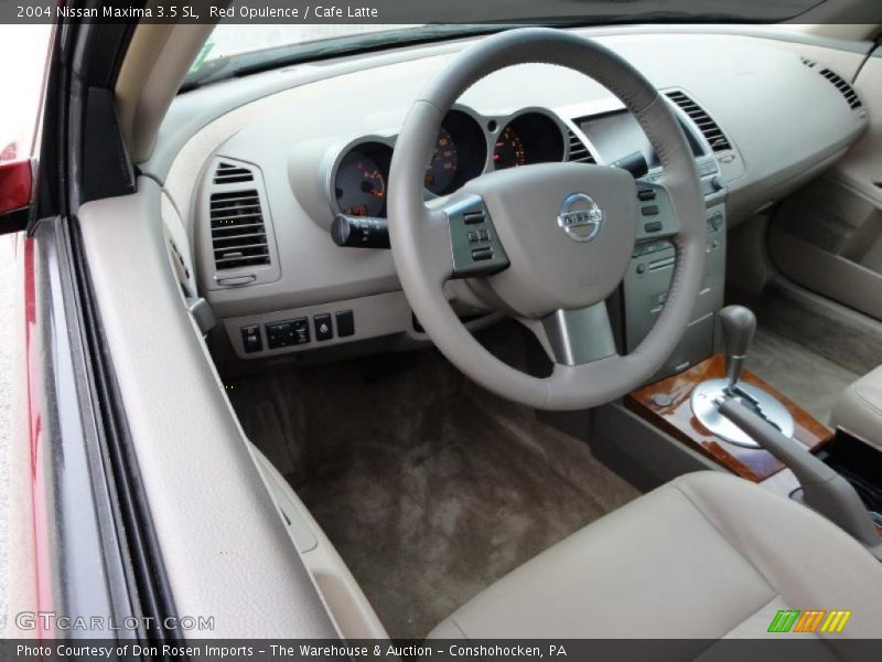 Red Opulence / Cafe Latte 2004 Nissan Maxima 3.5 SL