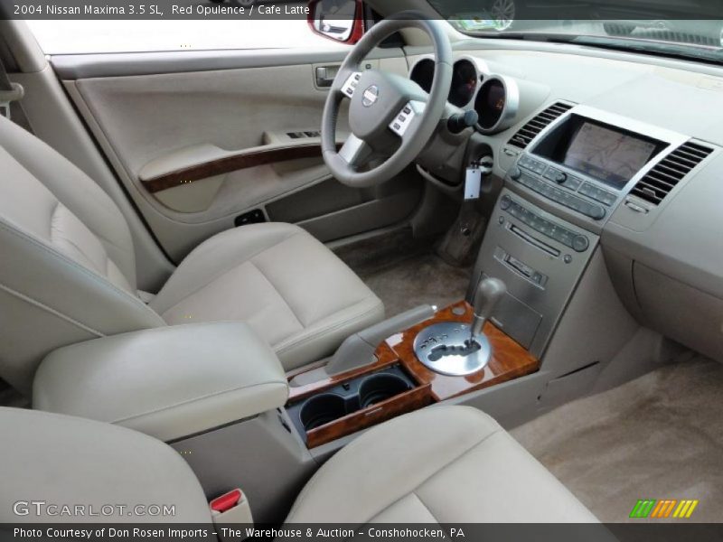 Red Opulence / Cafe Latte 2004 Nissan Maxima 3.5 SL