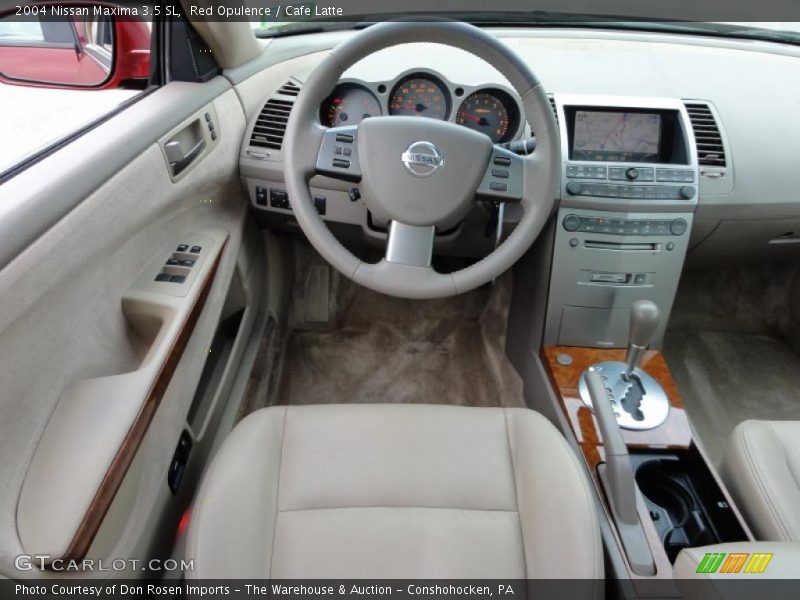 Red Opulence / Cafe Latte 2004 Nissan Maxima 3.5 SL