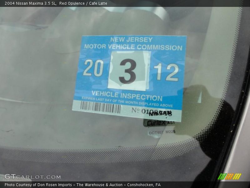 Red Opulence / Cafe Latte 2004 Nissan Maxima 3.5 SL