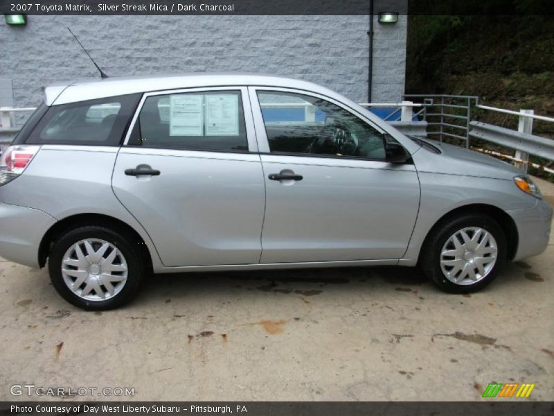 Silver Streak Mica / Dark Charcoal 2007 Toyota Matrix