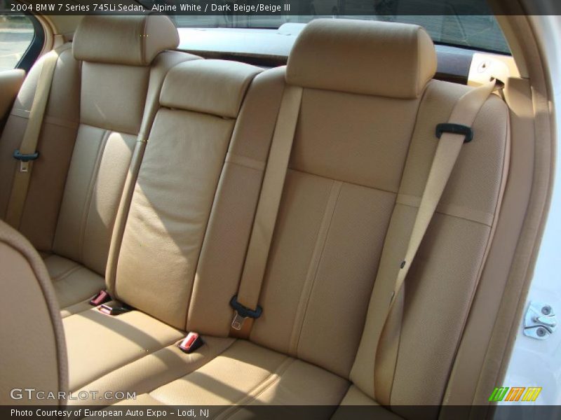 Alpine White / Dark Beige/Beige III 2004 BMW 7 Series 745Li Sedan