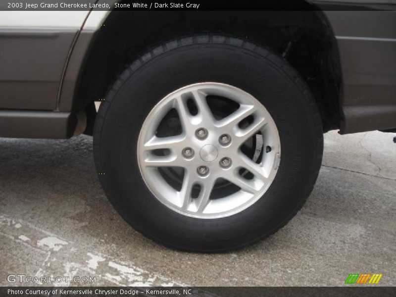 Stone White / Dark Slate Gray 2003 Jeep Grand Cherokee Laredo