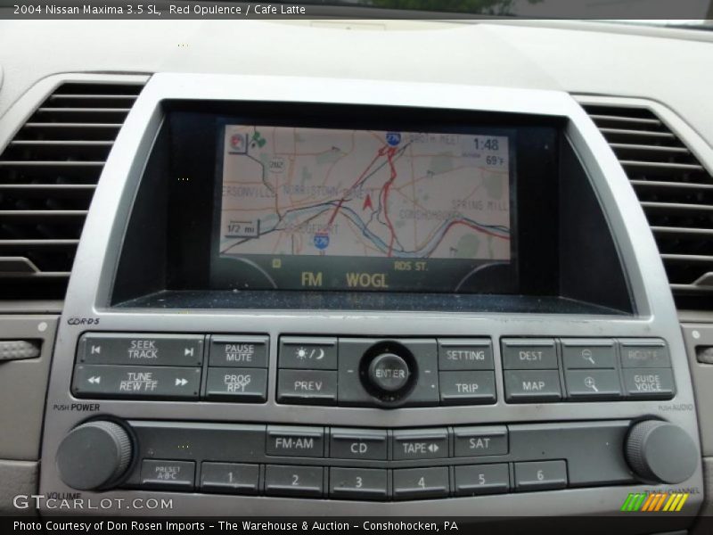 Red Opulence / Cafe Latte 2004 Nissan Maxima 3.5 SL