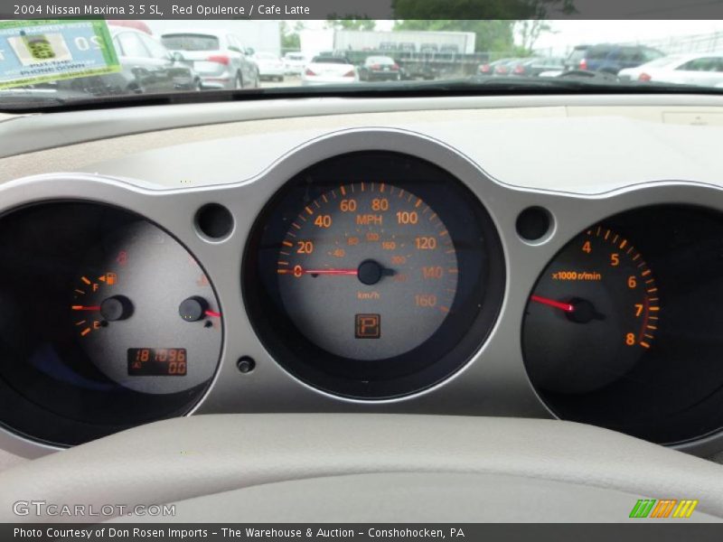 Red Opulence / Cafe Latte 2004 Nissan Maxima 3.5 SL