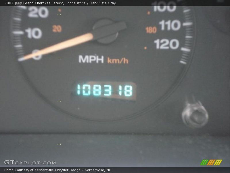 Stone White / Dark Slate Gray 2003 Jeep Grand Cherokee Laredo