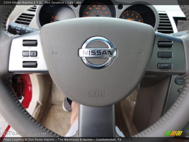 Red Opulence / Cafe Latte 2004 Nissan Maxima 3.5 SL