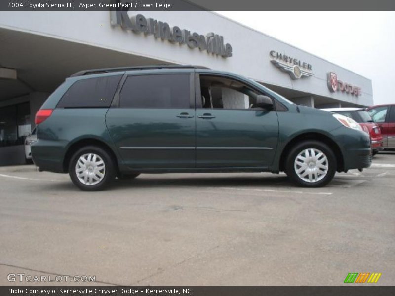 Aspen Green Pearl / Fawn Beige 2004 Toyota Sienna LE