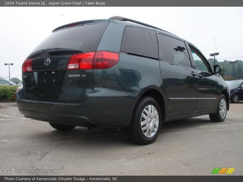 Aspen Green Pearl / Fawn Beige 2004 Toyota Sienna LE