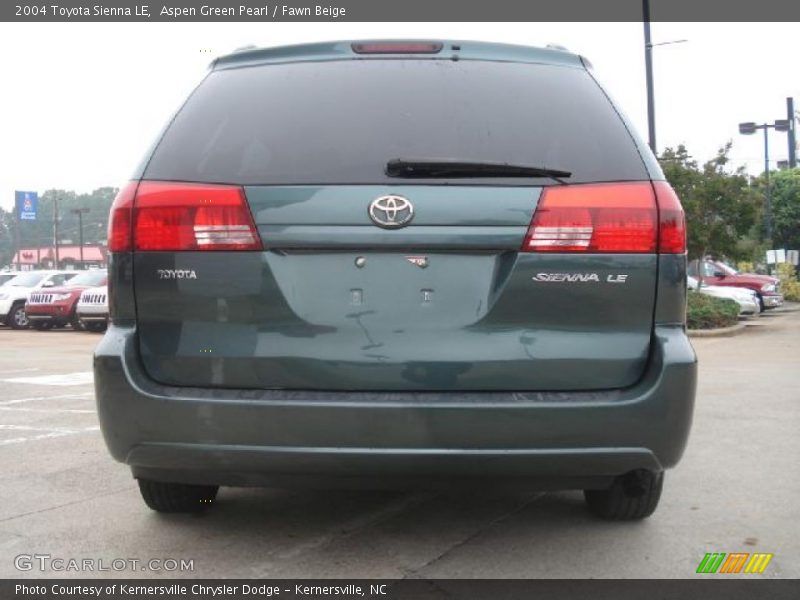 Aspen Green Pearl / Fawn Beige 2004 Toyota Sienna LE