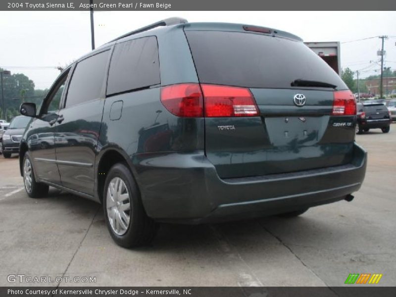 Aspen Green Pearl / Fawn Beige 2004 Toyota Sienna LE