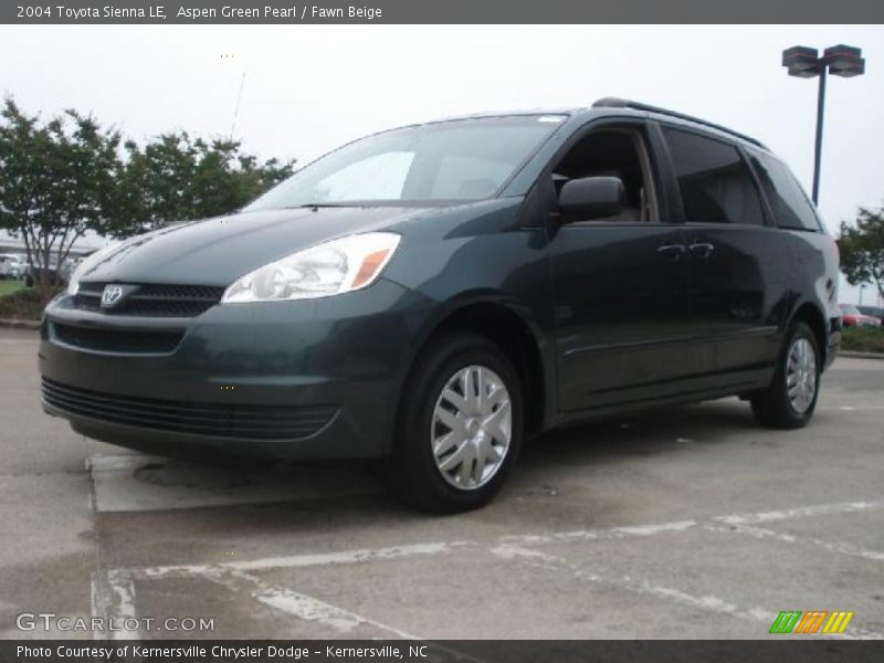 Aspen Green Pearl / Fawn Beige 2004 Toyota Sienna LE
