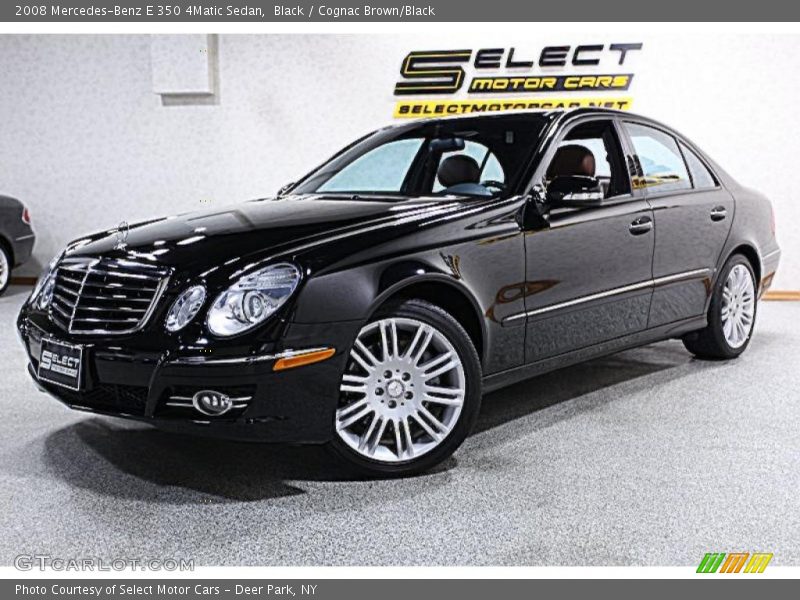 Black / Cognac Brown/Black 2008 Mercedes-Benz E 350 4Matic Sedan