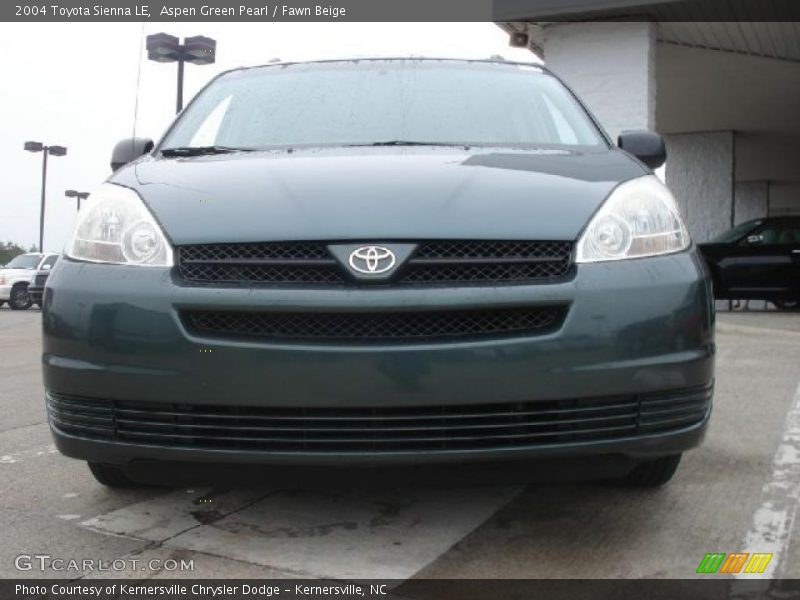 Aspen Green Pearl / Fawn Beige 2004 Toyota Sienna LE