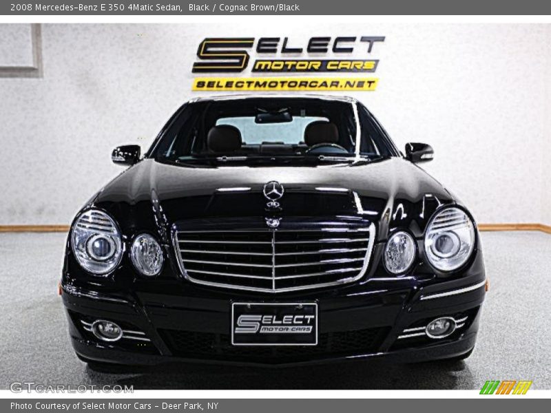 Black / Cognac Brown/Black 2008 Mercedes-Benz E 350 4Matic Sedan