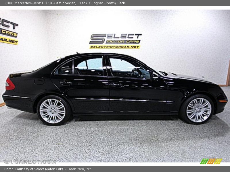 Black / Cognac Brown/Black 2008 Mercedes-Benz E 350 4Matic Sedan