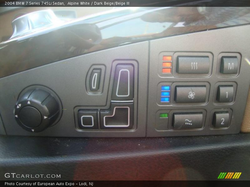 Alpine White / Dark Beige/Beige III 2004 BMW 7 Series 745Li Sedan