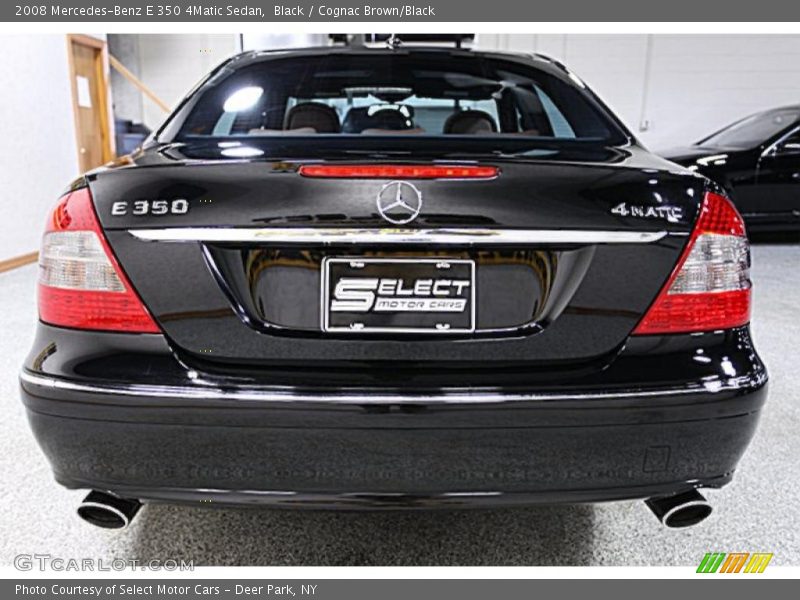 Black / Cognac Brown/Black 2008 Mercedes-Benz E 350 4Matic Sedan