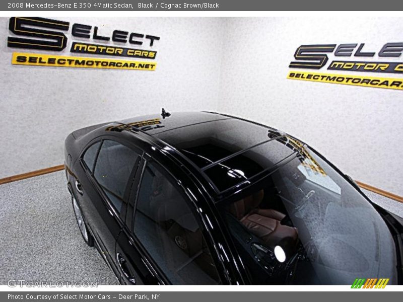 Black / Cognac Brown/Black 2008 Mercedes-Benz E 350 4Matic Sedan
