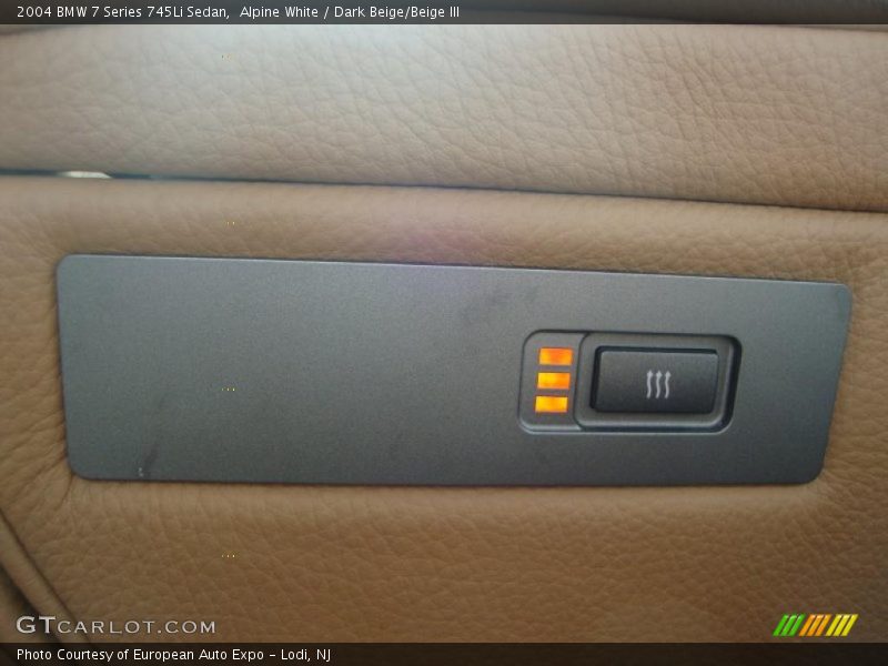 Alpine White / Dark Beige/Beige III 2004 BMW 7 Series 745Li Sedan