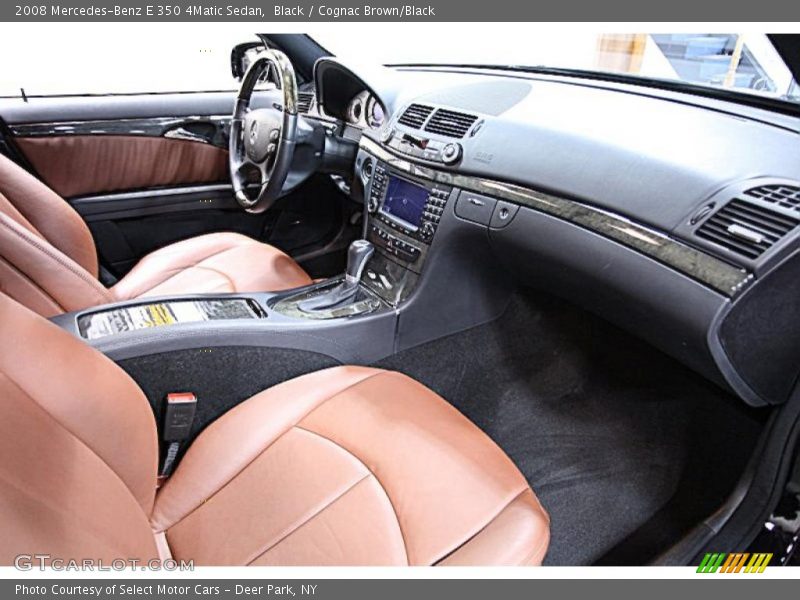 Black / Cognac Brown/Black 2008 Mercedes-Benz E 350 4Matic Sedan