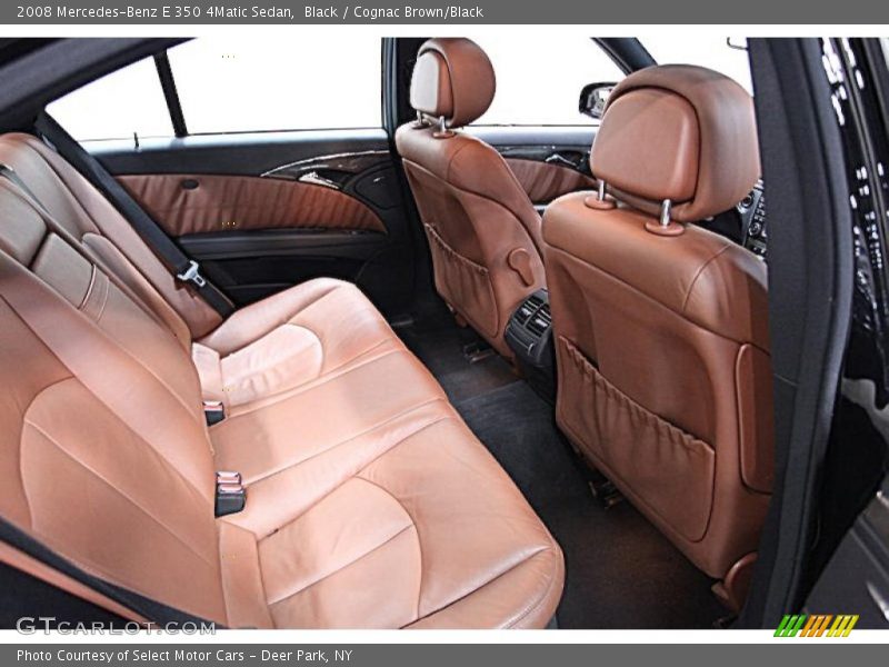 Black / Cognac Brown/Black 2008 Mercedes-Benz E 350 4Matic Sedan