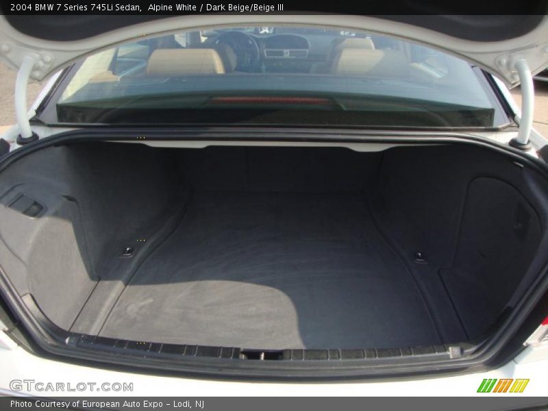 Alpine White / Dark Beige/Beige III 2004 BMW 7 Series 745Li Sedan