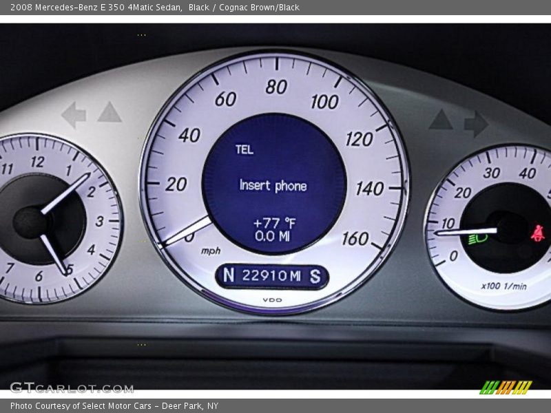 Black / Cognac Brown/Black 2008 Mercedes-Benz E 350 4Matic Sedan