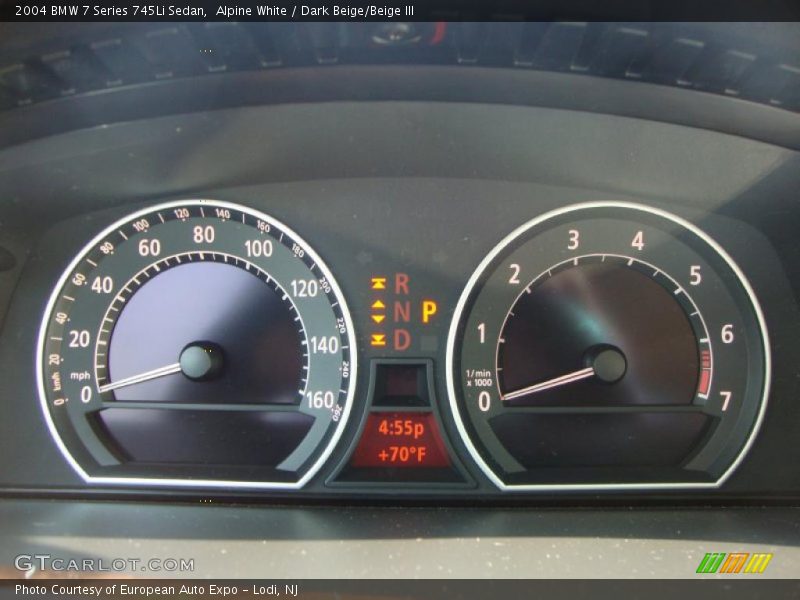 Alpine White / Dark Beige/Beige III 2004 BMW 7 Series 745Li Sedan