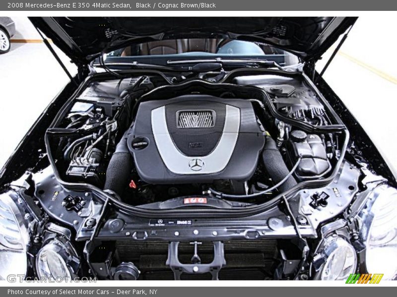 Black / Cognac Brown/Black 2008 Mercedes-Benz E 350 4Matic Sedan