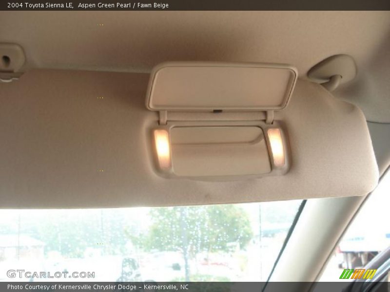 Aspen Green Pearl / Fawn Beige 2004 Toyota Sienna LE
