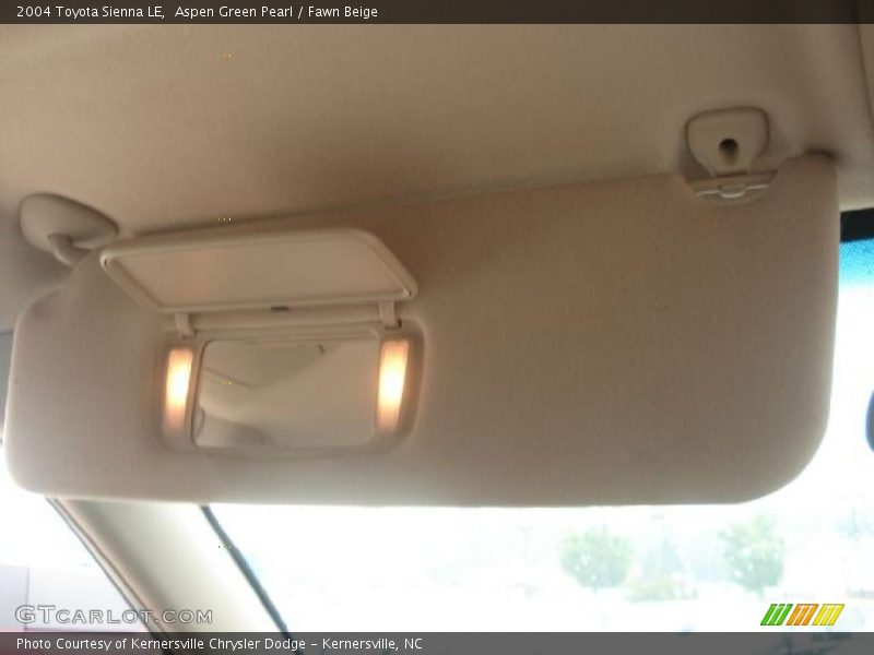 Aspen Green Pearl / Fawn Beige 2004 Toyota Sienna LE