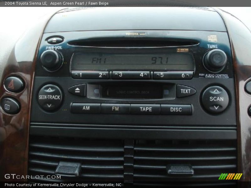 Aspen Green Pearl / Fawn Beige 2004 Toyota Sienna LE