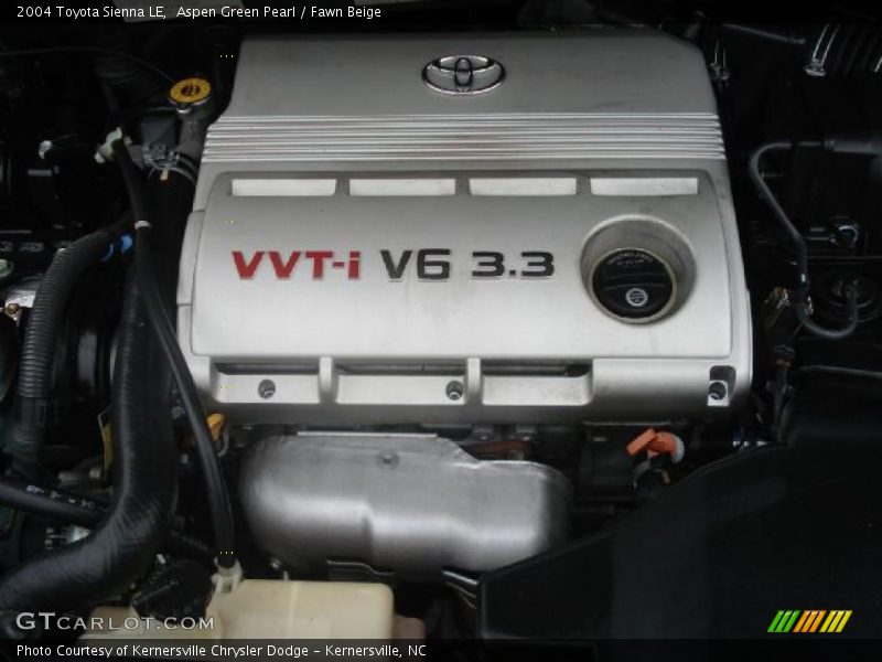 Aspen Green Pearl / Fawn Beige 2004 Toyota Sienna LE