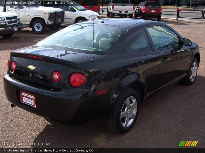 Black / Gray 2008 Chevrolet Cobalt LS Coupe