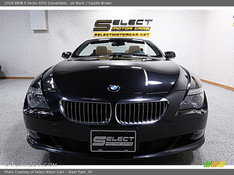 Jet Black / Saddle Brown 2008 BMW 6 Series 650i Convertible