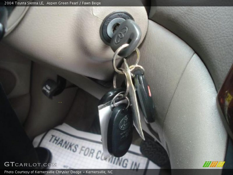 Aspen Green Pearl / Fawn Beige 2004 Toyota Sienna LE