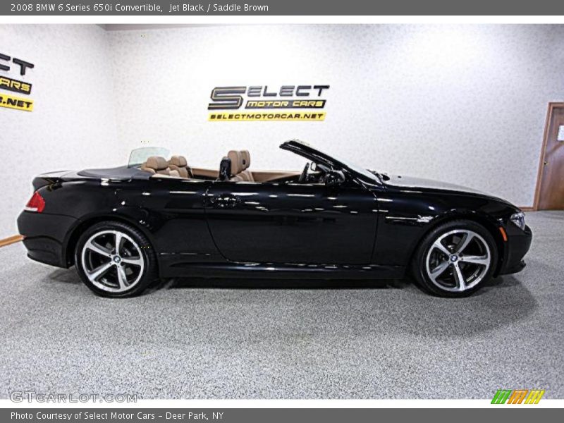 Jet Black / Saddle Brown 2008 BMW 6 Series 650i Convertible