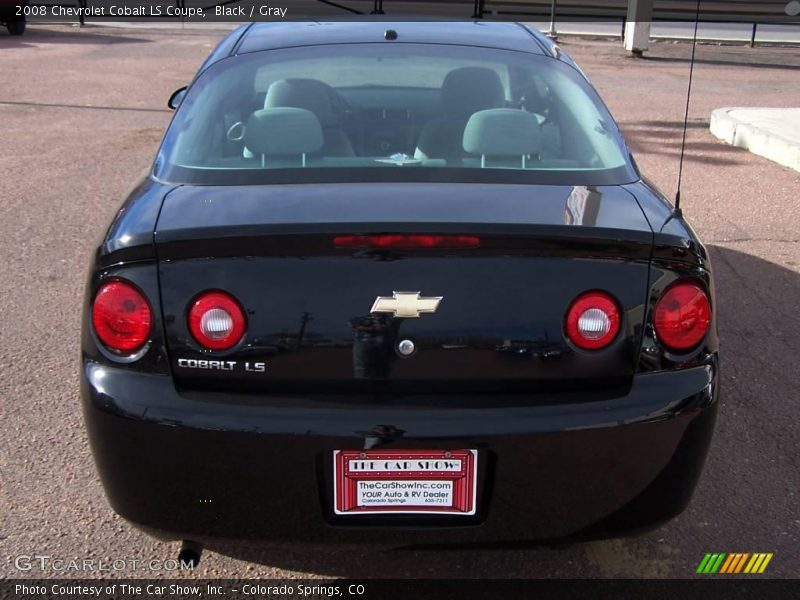 Black / Gray 2008 Chevrolet Cobalt LS Coupe