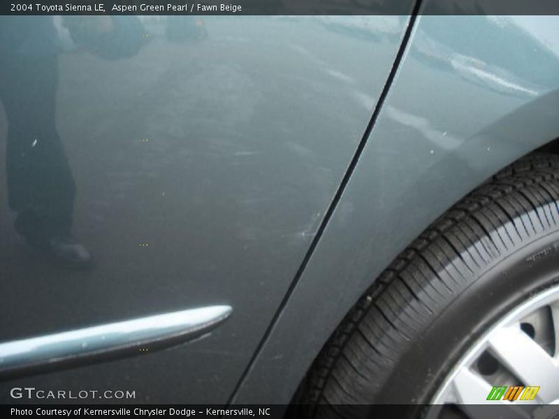 Aspen Green Pearl / Fawn Beige 2004 Toyota Sienna LE