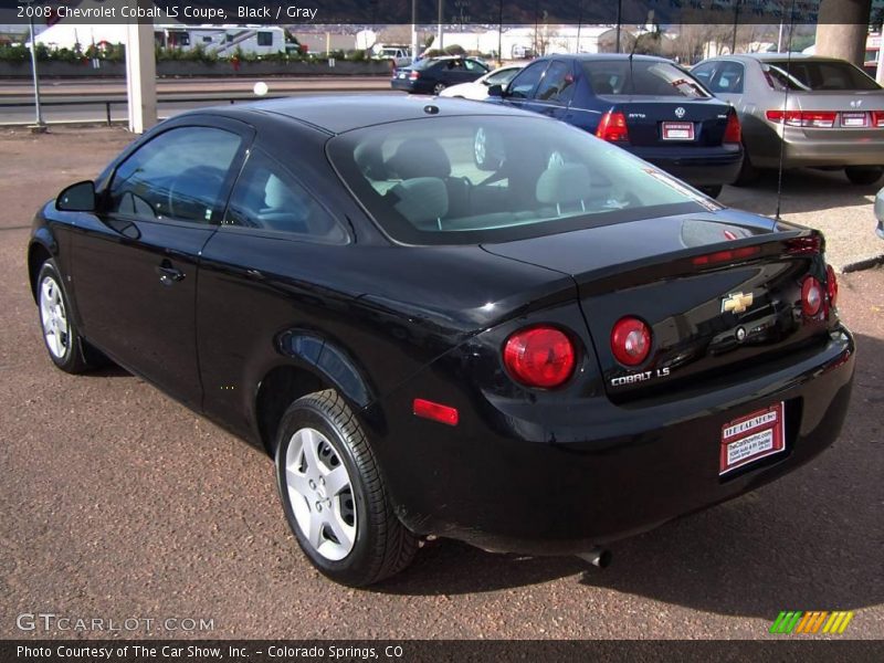 Black / Gray 2008 Chevrolet Cobalt LS Coupe